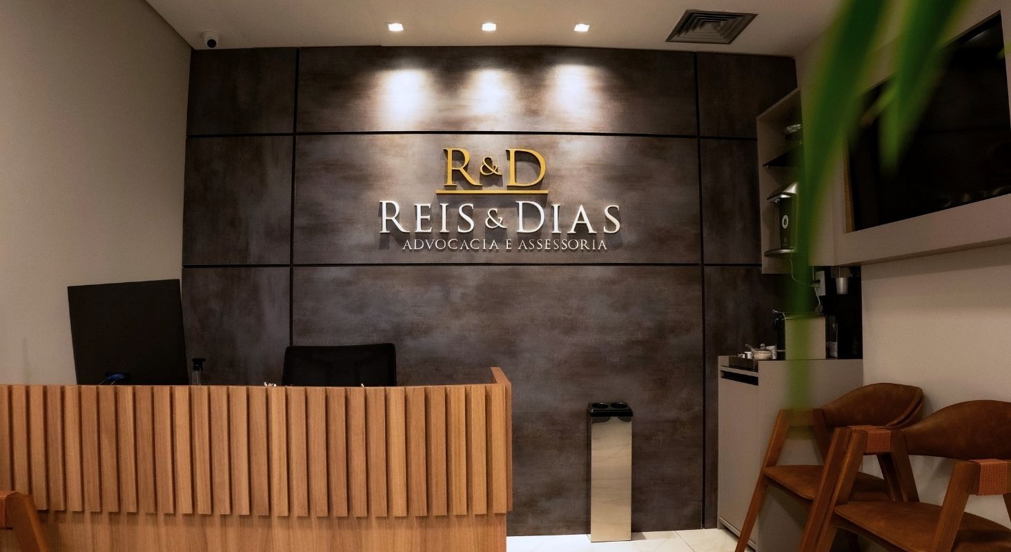 Recepção do escritório Reis & Dias Advocacia e Assessoria